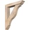 Ekena Millwork Funston Traditional Smooth Bracket w/ Offset Brace, Douglas Fir, 5 1/2"W x 28"D x 32"H BKT0604X28X32FST01SDF - alternate 1